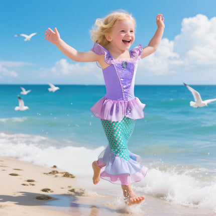 Girl Seasonal Wear Mermaid Dress Up Carnival Sets - Girl Seasonal Wear - Zawaland - Mad Fly Essentials