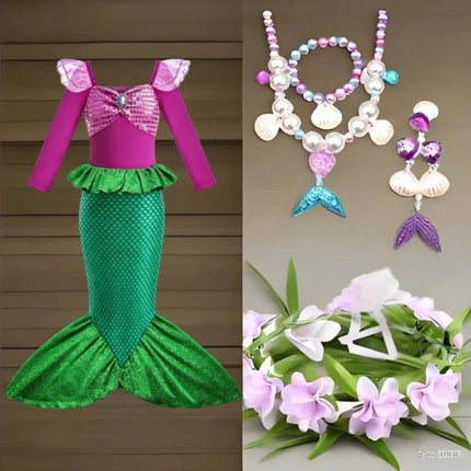 Girl Seasonal Wear Mermaid Dress Up Carnival Sets - Girl Seasonal Wear - Zawaland - Mad Fly Essentials