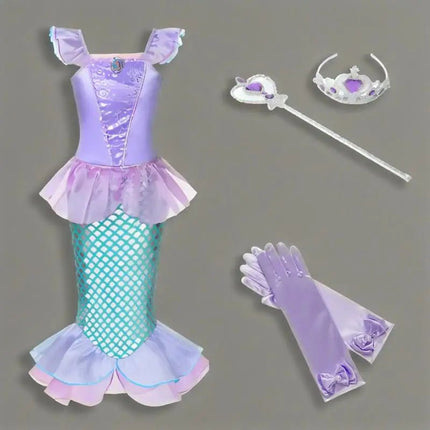 Girl Seasonal Wear Mermaid Dress Up Carnival Sets - Girl Seasonal Wear - Zawaland - Mad Fly Essentials