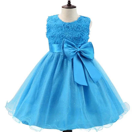 Girl Summer Bow Wedding Party Dress - Party Dress - Adogirl - Mad Fly Essentials