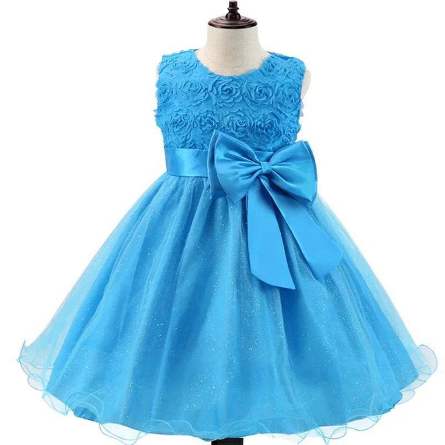 Girl Summer Bow Wedding Party Dress - Party Dress - Adogirl - Mad Fly Essentials
