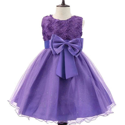 Girl Summer Bow Wedding Party Dress - Party Dress - Adogirl - Mad Fly Essentials