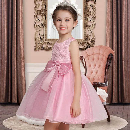 Girl Summer Bow Wedding Party Dress - Party Dress - Adogirl - Mad Fly Essentials