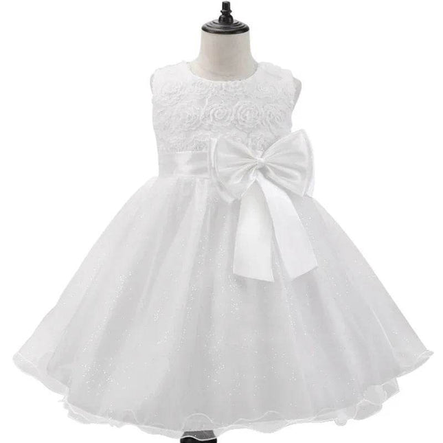 Girl Summer Bow Wedding Party Dress - Party Dress - Adogirl - Mad Fly Essentials