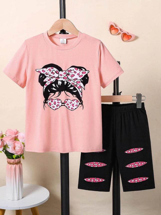 Girl Summer Fashion Girl 2pc Clothing Set - Clothing Set - LJMOFA - Mad Fly Essentials