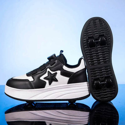 Girl Trendy 4 - wheel Roller Skate Sneakers Kids LED Shoes - Kids LED Shoes - DF.ECHO - Mad Fly Essentials