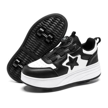 Girl Trendy 4 - wheel Roller Skate Sneakers Kids LED Shoes - Kids LED Shoes - DF.ECHO - Mad Fly Essentials