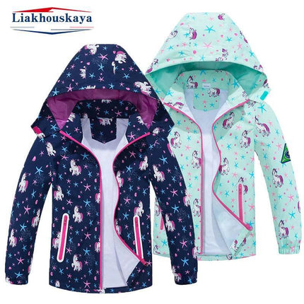 Girl Unicorn Detachable Hood Winter Jacket Outerwear - Outerwear - Liakhouskaya - Mad Fly Essentials