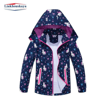 Girl Unicorn Detachable Hood Winter Jacket Outerwear - Outerwear - Liakhouskaya - Mad Fly Essentials