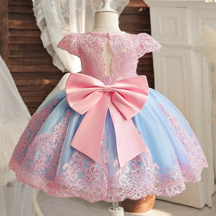 Girl Vintage Rainbow Formal Party Dress - Party Dress - NNJXD - Mad Fly Essentials