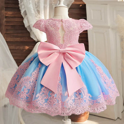 Girl Vintage Rainbow Formal Party Dress - Party Dress - NNJXD - Mad Fly Essentials