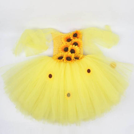 Girl Yellow Sunflower Party Costume - Costume - LADYBUGeR - Mad Fly Essentials