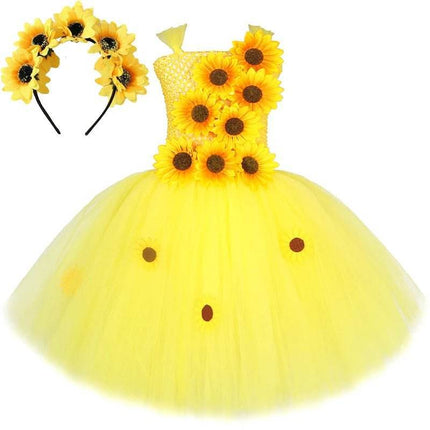 Girl Yellow Sunflower Party Costume - Costume - LADYBUGeR - Mad Fly Essentials