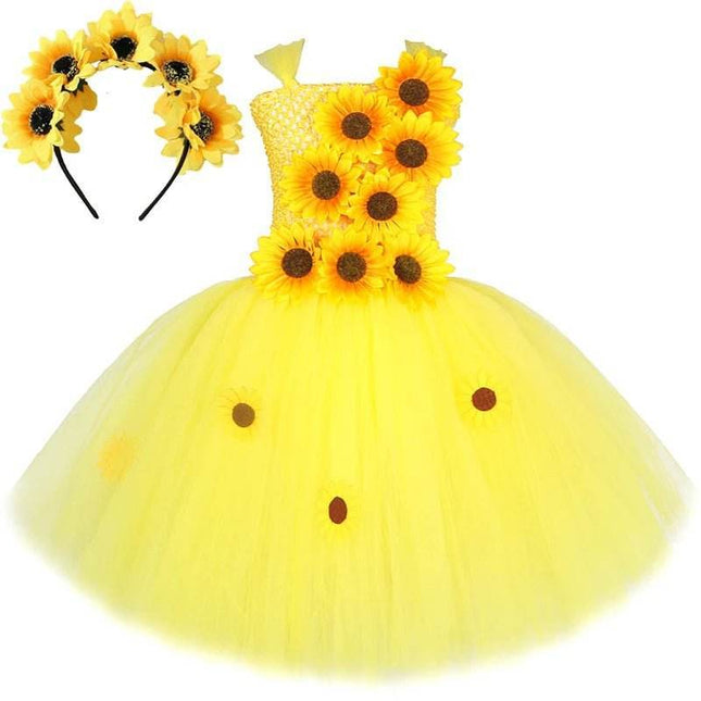 Girl Yellow Sunflower Party Costume - Costume - LADYBUGeR - Mad Fly Essentials