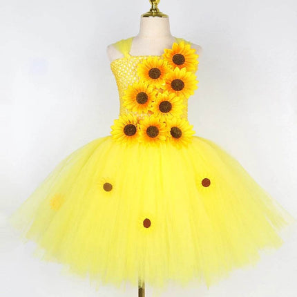 Girl Yellow Sunflower Party Costume - Costume - LADYBUGeR - Mad Fly Essentials