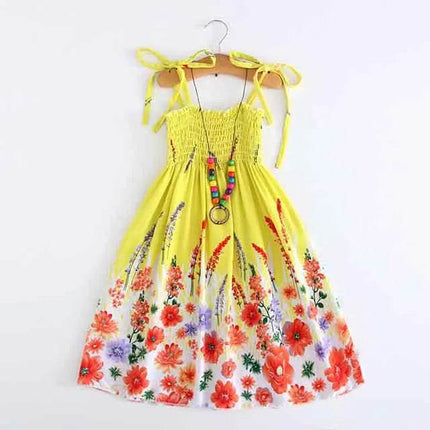 Girls 2 - 12T Summer Floral Bohemian Beach Dress - Beach Dress - Bibihou - Mad Fly Essentials