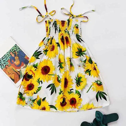 Girls 2 - 12T Summer Floral Bohemian Beach Dress - Beach Dress - Bibihou - Mad Fly Essentials