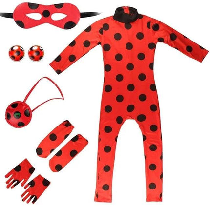 Girls Anime Lady Bug Dress Costume Set - Costume Set - ma&baby - Mad Fly Essentials