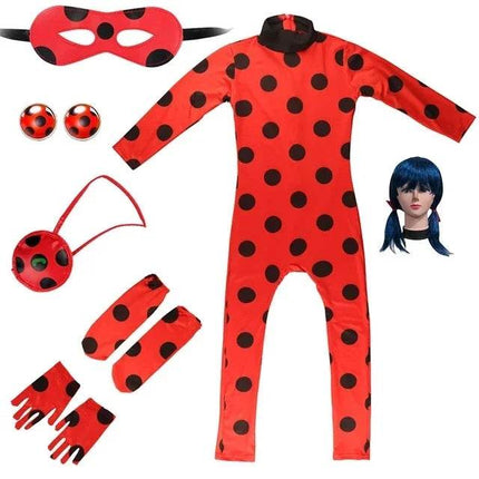 Girls Anime Lady Bug Dress Costume Set - Costume Set - ma&baby - Mad Fly Essentials