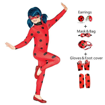 Girls Anime Lady Bug Dress Costume Set - Costume Set - ma&baby - Mad Fly Essentials
