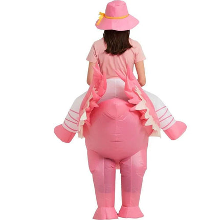 Girls Flamingo Inflatable Party Costume Set - Costume Set - Costumes Plus - Mad Fly Essentials