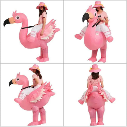 Girls Flamingo Inflatable Party Costume Set - Costume Set - Costumes Plus - Mad Fly Essentials