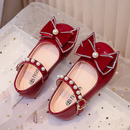 Girls Footwear Princess Leather Red Ballet Kids Shoes - Girls Footwear - koolkids - Mad Fly Essentials
