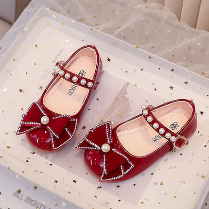 Girls Footwear Princess Leather Red Ballet Kids Shoes - Girls Footwear - koolkids - Mad Fly Essentials