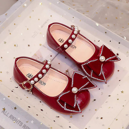 Girls Footwear Princess Leather Red Ballet Kids Shoes - Girls Footwear - koolkids - Mad Fly Essentials