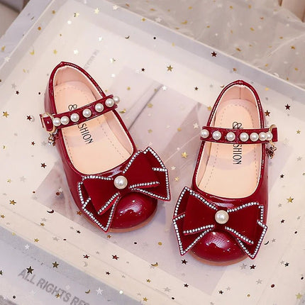 Girls Footwear Princess Leather Red Ballet Kids Shoes - Girls Footwear - koolkids - Mad Fly Essentials