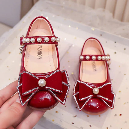 Girls Footwear Princess Leather Red Ballet Kids Shoes - Girls Footwear - koolkids - Mad Fly Essentials