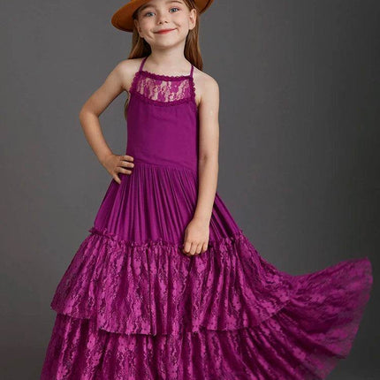 Girls Lace Flower Wedding Princess Dress - Princess Dress - Bibihou - Mad Fly Essentials