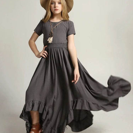 Girls Lace Flower Wedding Princess Dress - Princess Dress - Bibihou - Mad Fly Essentials