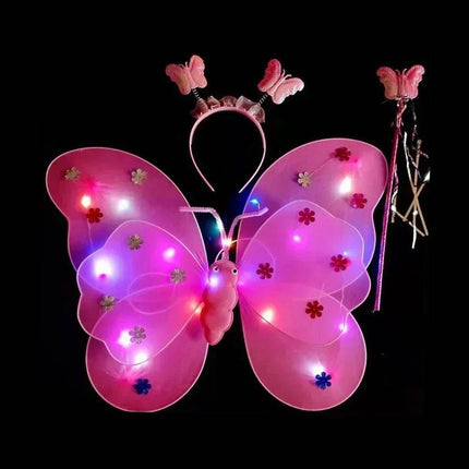 LED Angel Butterfly Girls Costume Set - Mad Fly Essentials