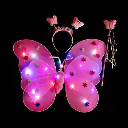 LED Angel Butterfly Girls Costume Set - Mad Fly Essentials
