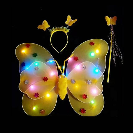 LED Angel Butterfly Girls Costume Set - Mad Fly Essentials