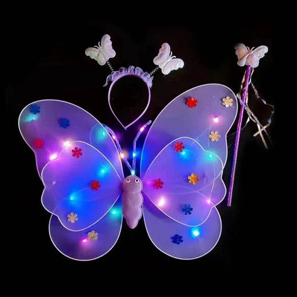 LED Angel Butterfly Girls Costume Set - Mad Fly Essentials