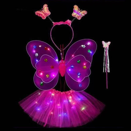 LED Angel Butterfly Girls Costume Set - Mad Fly Essentials