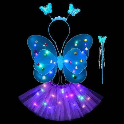 LED Angel Butterfly Girls Costume Set - Mad Fly Essentials