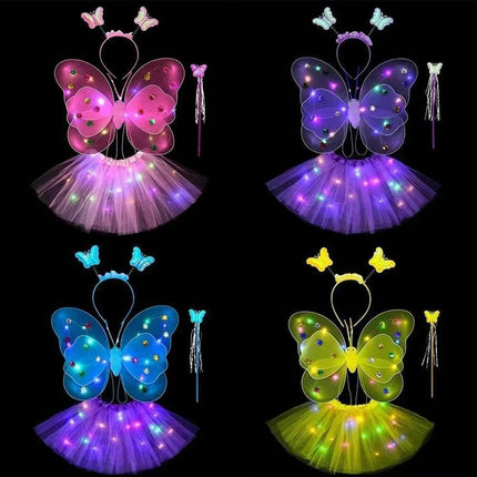 LED Angel Butterfly Girls Costume Set - Mad Fly Essentials