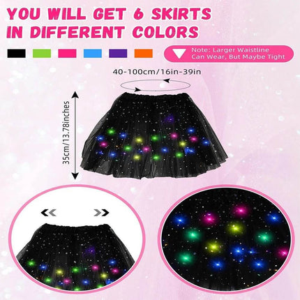 Girls LED Tulle Luminous Tutu Fairy Dance Party Dress - Party Dress - RUEWEY - Mad Fly Essentials