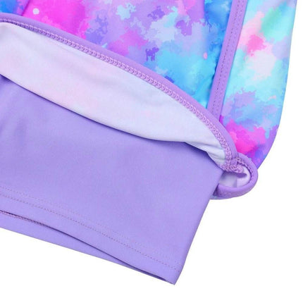 Girls Long UV50+ Rainbow Tankini Swimwear Set - Swimwear Set - DXTON - Mad Fly Essentials