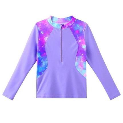 Girls Long UV50+ Rainbow Tankini Swimwear Set - Swimwear Set - DXTON - Mad Fly Essentials