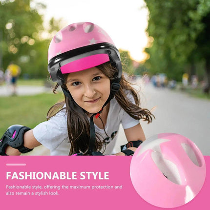 Girls Pink Protective Safety Cycling Helmet Kit Outdoor Fun - Outdoor Fun - CAPSELLA KIDS - Mad Fly Essentials