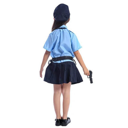 Girls Police Dress Up Uniform Costume Set - Costume Set - Costumes Plus - Mad Fly Essentials