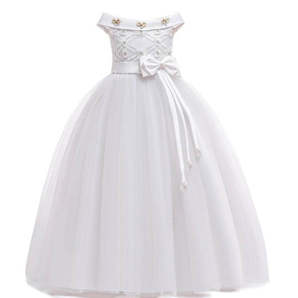 Girls Elegant Floral Ball Gown Princess Dress - Princess Dress - Adyce - Mad Fly Essentials
