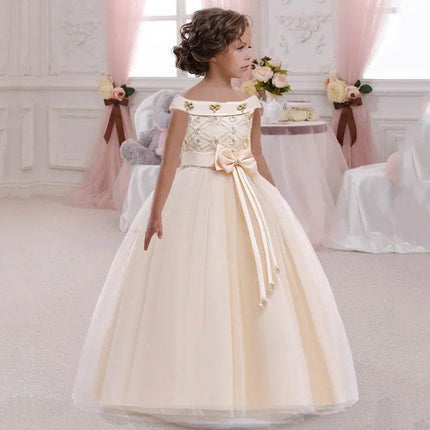 Girls Elegant Floral Ball Gown Princess Dress - Princess Dress - Adyce - Mad Fly Essentials