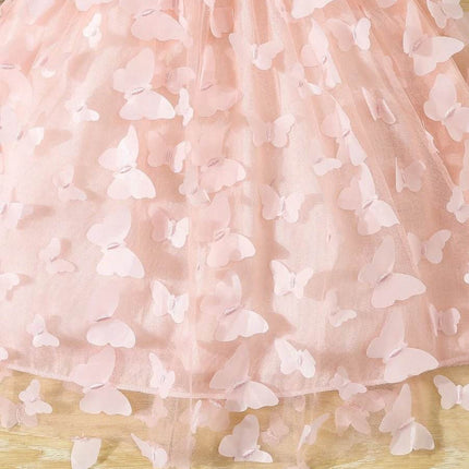 Girls Sleeveless Butterfly Princess Dress - Princess Dress - NNJXD - Mad Fly Essentials