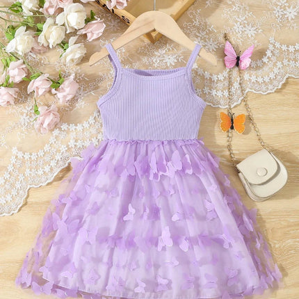 Girls Sleeveless Butterfly Princess Dress - Princess Dress - NNJXD - Mad Fly Essentials