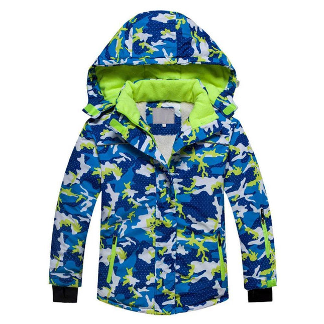 Girls Windproof Camouflage Winter Ski Jacket - Jacket - WildSurfer - Mad Fly Essentials